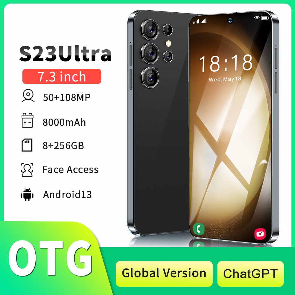 Hot selling 5G smartphone S24 Ultra telephone 7.3 inch android phones unlocked 16G+1TB cellphone mobile phones 4G 5G
